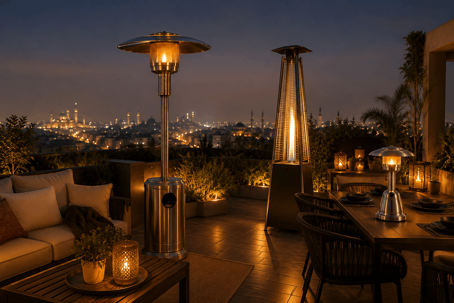 Outdoor Patio Heater Guide: Tabletop, Mushroom and Pyramid Styles Compared