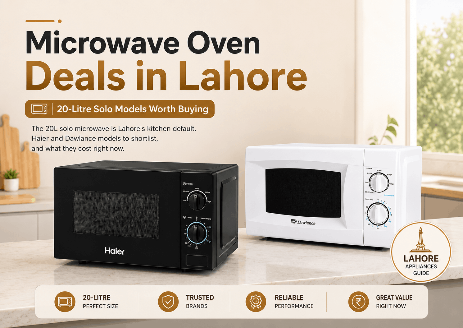 Haier vs Dawlance: Which 20-Litre Solo Microwave Should You Buy?