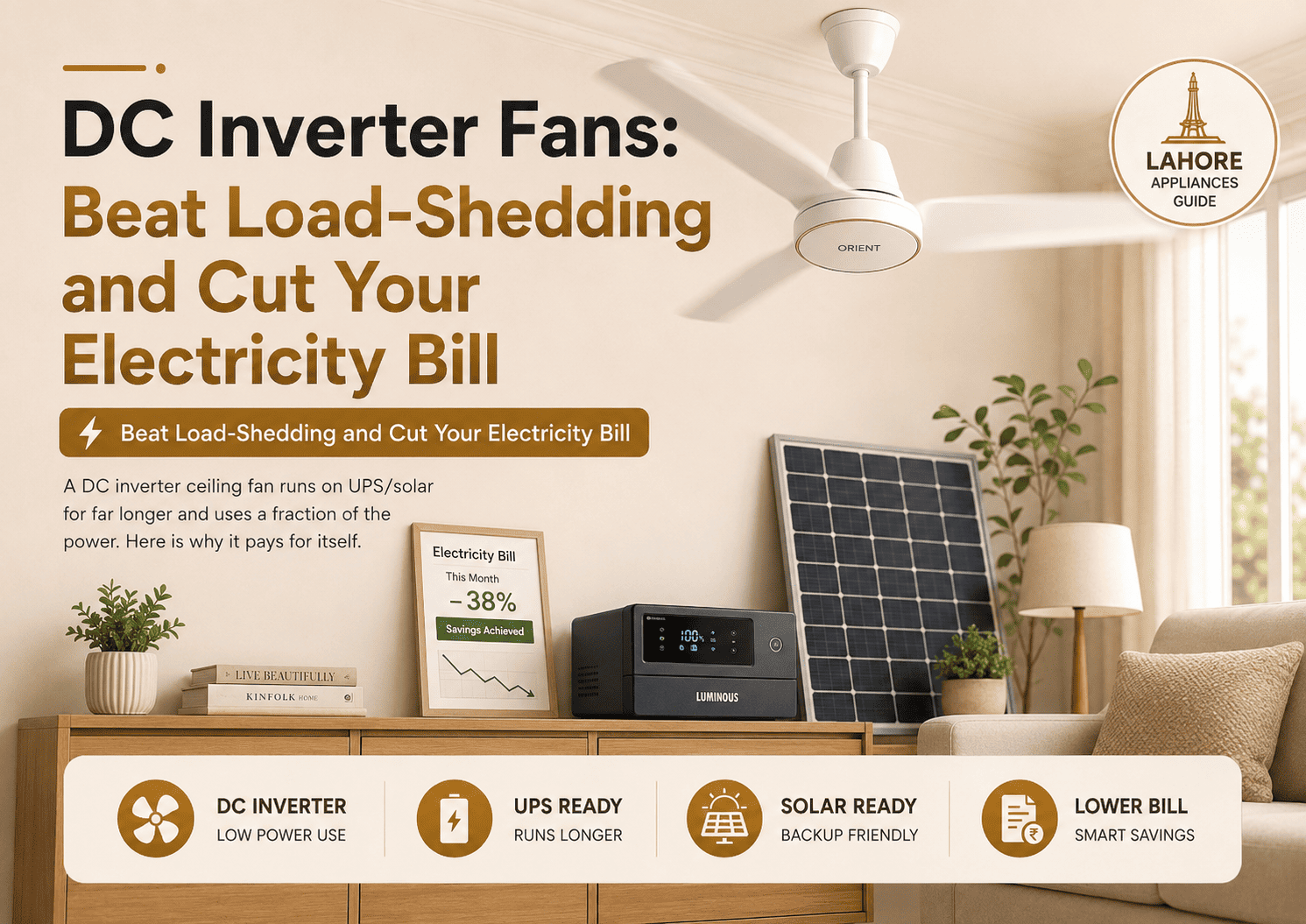 DC Inverter Fans: Beat Load-Shedding and Cut Your Electricity Bill