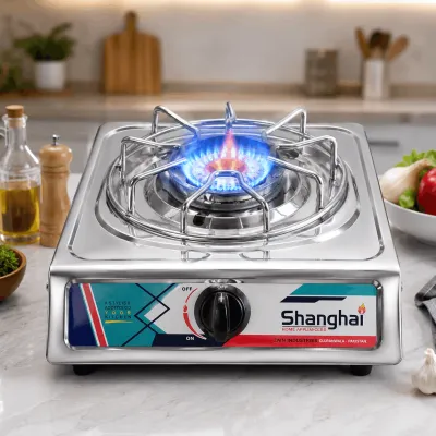 Shanghai Single-Burner Stainless Steel Tabletop Gas Stove