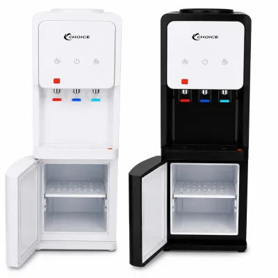 Choice Appliances Floor-Standing Water Dispenser with Built-In Mini Refrigerator